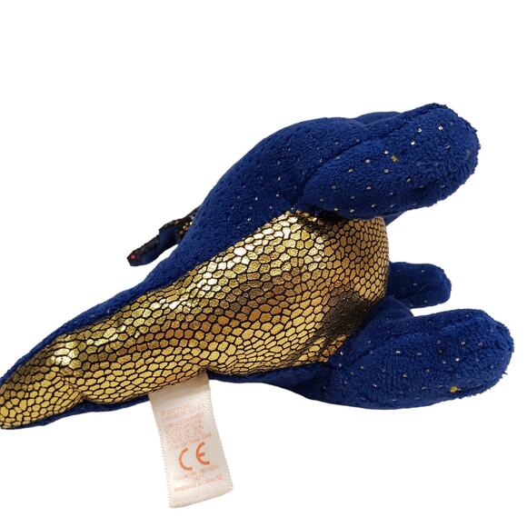 TY Beanie Baby Blue Dragon Saffire Blue Dragon Plush Doll 6 Inch - Picture 4 of 10